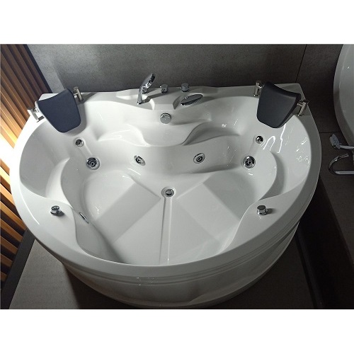 Luxury Whirlpool Tubs Semi-Circle Large Space Massage Bathtub For Two People