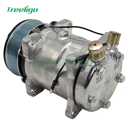 SD5H14-6690 PV8 119MM Automotive Air Conditioning Compressor For Sanden SD5H14HD