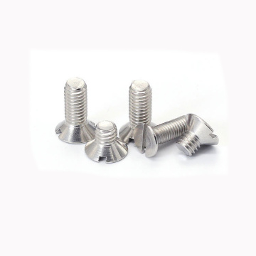 Machine Screw Flat Head Slotted Drive