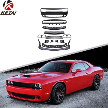 กันชนด้านหน้าสไตล์ Hellcat และสปอยเลอร์ริมฝีปากสำหรับ Dodge Challenger 2010-2014