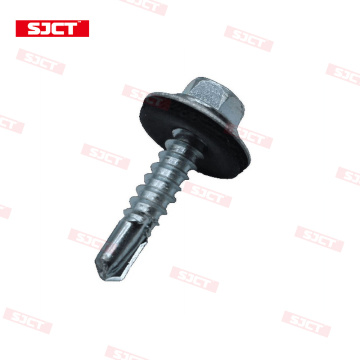 hex washer screws self drilling Hex Washer Head Self-Drilling Wood Screw With EPDM Supplier