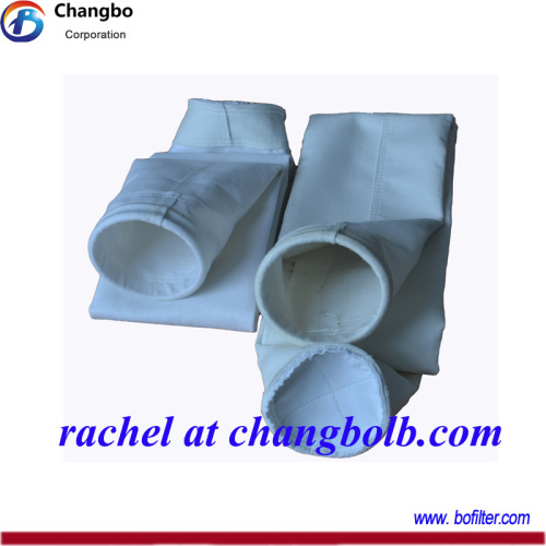 Polyester filter bag for electric power dust collector