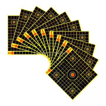 Adhesive Shooting Targets - 12pc Splatter Reactive Stickers for Archery & Bow Hunting Practice