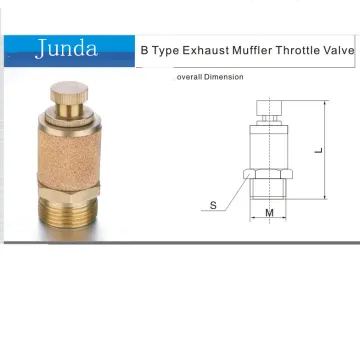 B type Sintered Bronze Brass air pneumatic Exhaust muffler