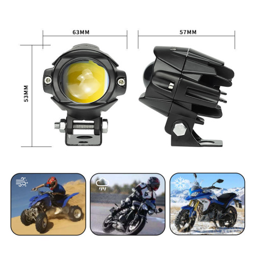 12-80V Motorcycle Led Spotlight Auxiliary running Lights