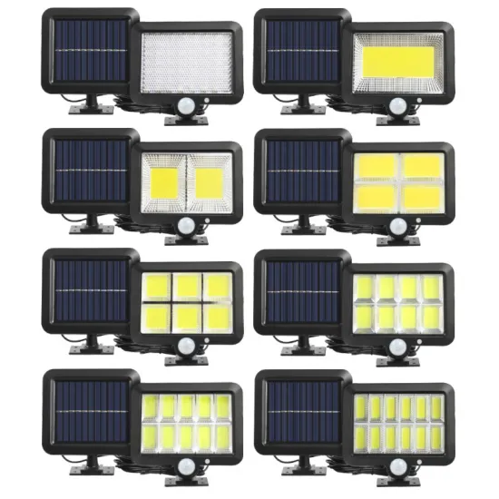 PIR Solar Powered LED Wall Light - Outdoor Waterproof Solar Security Flood Lights