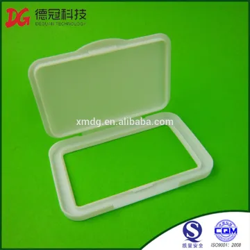 custom made wet tissue bag plastic snap-on cap