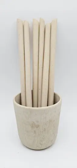 Biodegradable rice husk straw