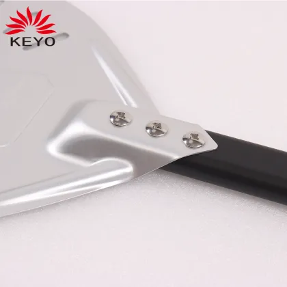 Homemade Pizza Bread Bakers Kitchen Tool Aluminum Alloy Metal Perforated Pizza Shovel