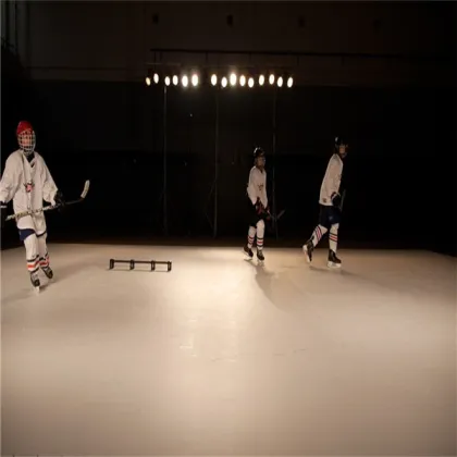 christmas ice skating rink decoration/inflatable ice skating rink