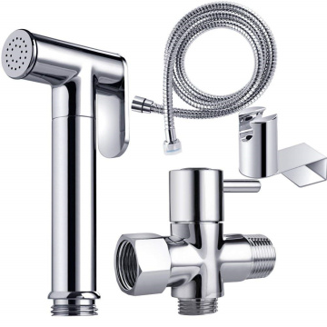 Plastic Shattaf Bidet Spray Luxurious Round Shattaf Bidet Fits For Shower Hose Factory