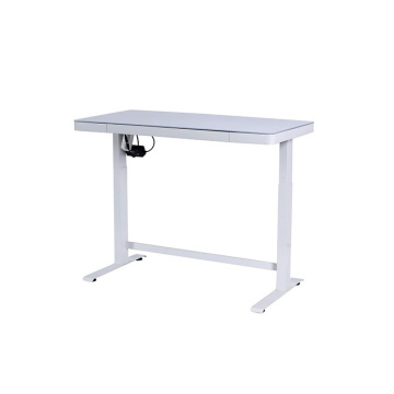 Affordable Home Office Solutions: Discover the Low-Noise, Adjustable Height Glass Desk with Electric Lifting Column