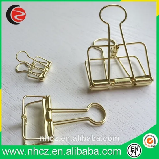 Metal Gold Binder Clip 25MM,32MM,41MM
