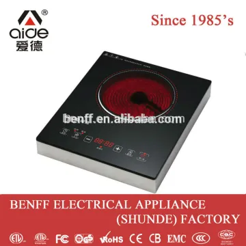 Stainless steel body single burner portable stove cooker hob ceramic glass