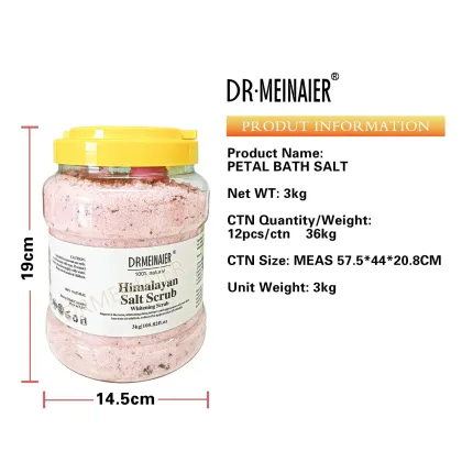 Premium Spa Exfoliating Bath Salt with Rose Flowers