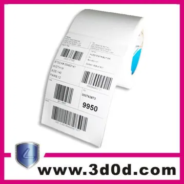custom 2017 cheap QR code adhesive sticker/bar code adhesive sticker