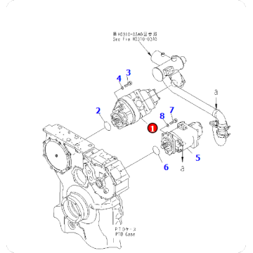 Bulldozer D475A-3 hydraulic pump 705-52-40290