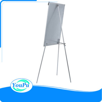 Height adjusted whiteboard easel with flip stand