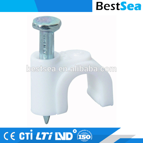 Wire Retainer Clip Plastic, White Telephone Cable Clips, High Quality