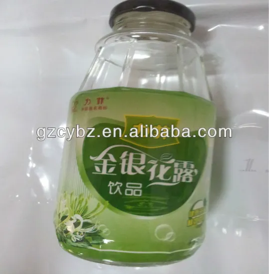 30u PVC shrink wrap waterproof bottle labels