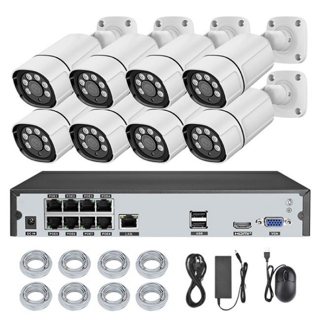 8 Channel Video Surveillance Security Cameras Poe Nvr Kit1