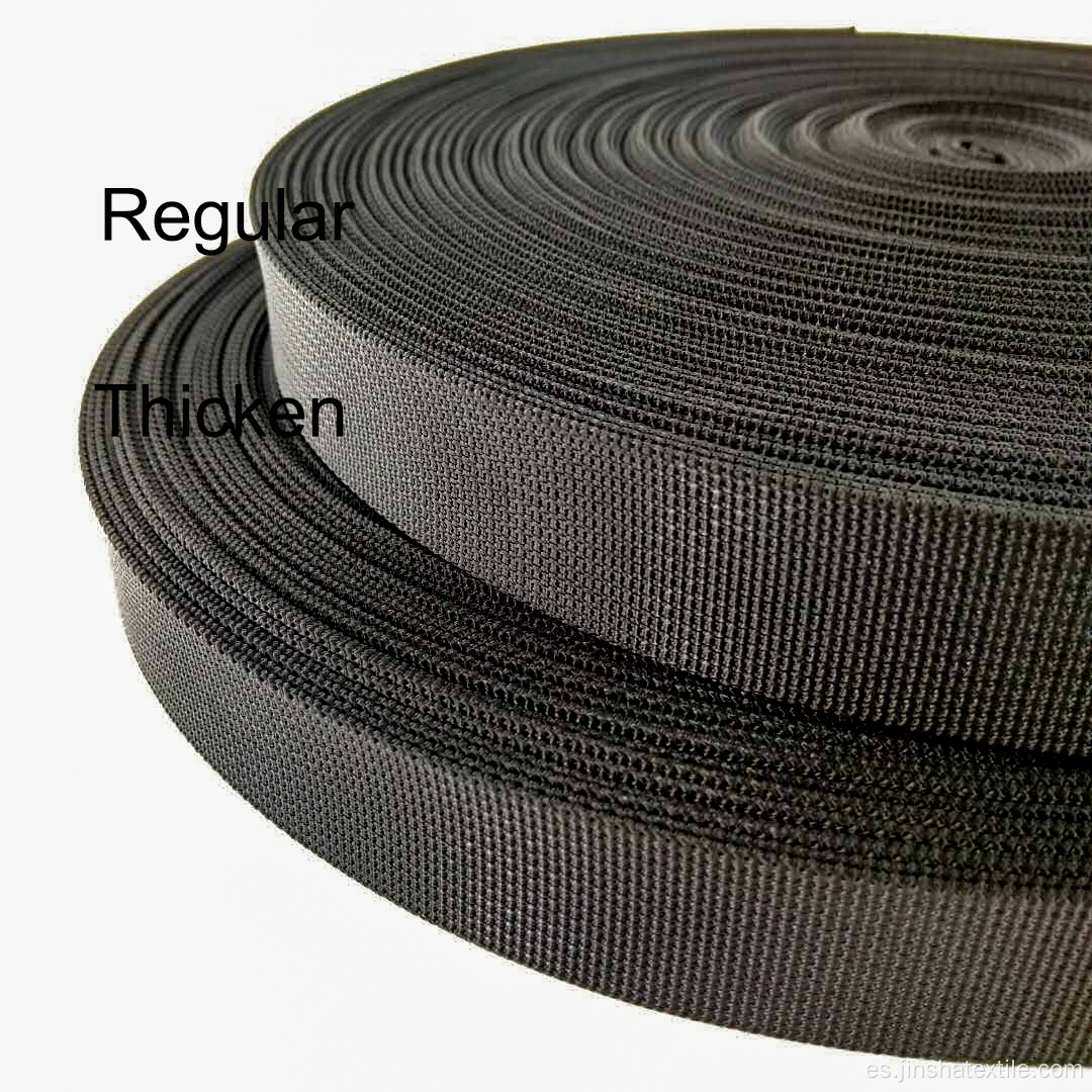 Correa de red de nylon de imitación de cinturón de correa de 2,5 cm