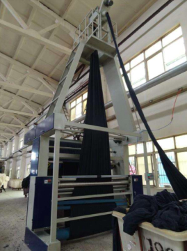 Scutching machine warp knitting