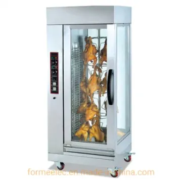 Gas Rotisseries 16 Pieces Chicken Vertical Rotary Gas Chicken Rotisserie