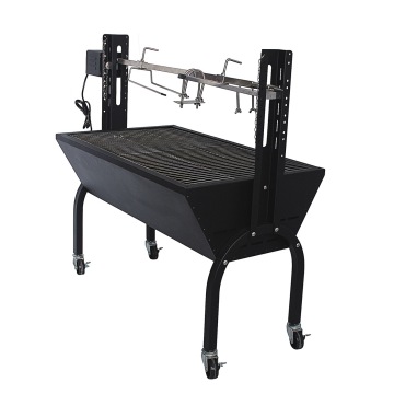 Grill Arang Atas Meja Kuasa Tinggi Boleh Laras dengan Garpu