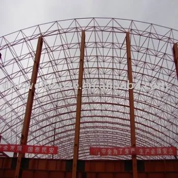 steel space truss building