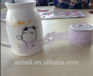 PVC Lace Border Decorative Stickers for scrapbooking