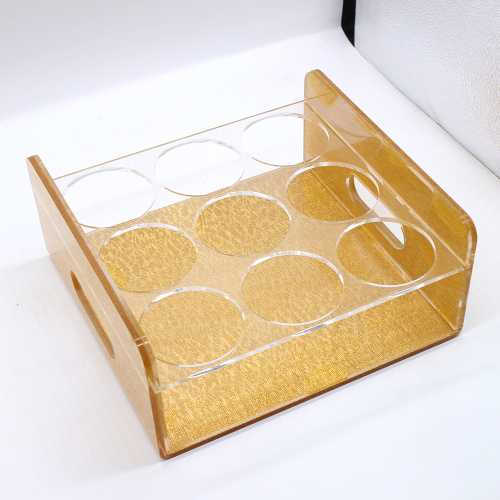 Clear acrylic wine bottle display stand Holder