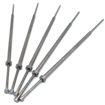 Plastic Stepped Straight Ejector Pins with Sleeve for Injection Mould