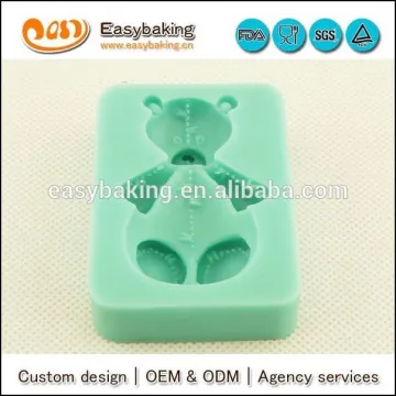 Lovely Teddy bear Silicone Molds Custom silicone cake fondant mold