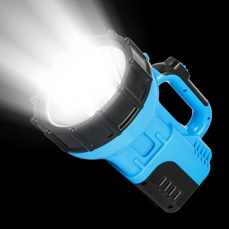 High Power Rechargeable LED Searchlight with Hidden Charger