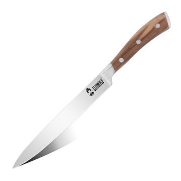 QXF Kitchen Utility Messer - Deutsch 1.4116 Edelstahl mit Olivenholzgriff