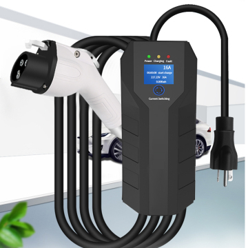 Portable EV Charger 7kW Fast Charging Station with J1772 and CCS1/CCS2 Plugs