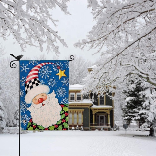 Double Sided Customized Decorative Christmas Garden Flags