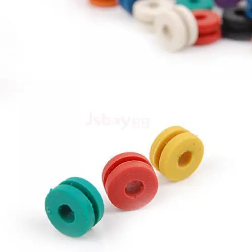 100pcs Tattoo Rubber Grommets Assorted Color, High Quality 100pcs