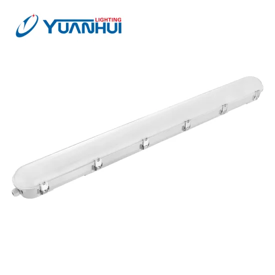 Outdoor Waterproof Linear Light Fixture with LED, IP66 Rating, IK08 Impact Resistance, and High Lumens for Basements