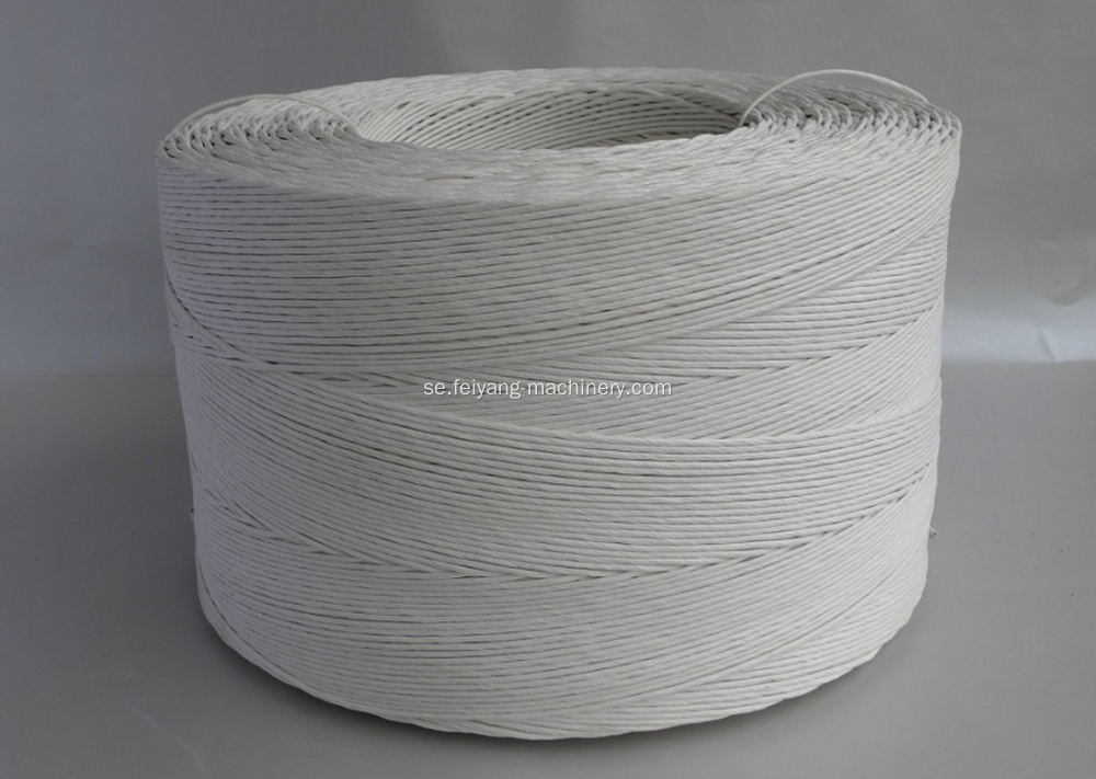 vit färg tvinnat pappersrep rulle