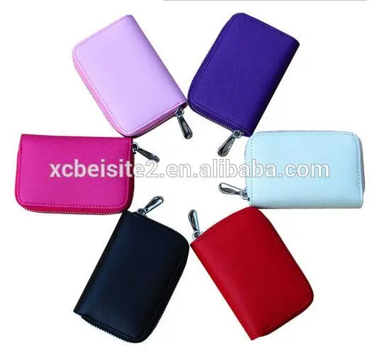 cy278 Genuine Leather Women Card Holder Wallets High Quality Female Pillow PurseOrgan Colorful Zipper Credit Card Holder