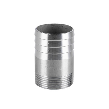 Adattatori con thread capezzolo in acciaio inossidabile Barb