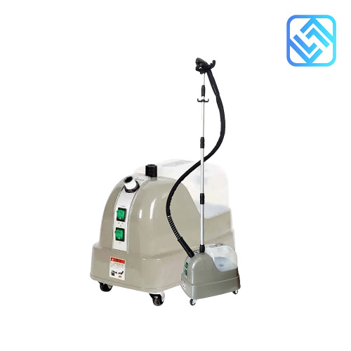 Vaporizador vertical cinza de alta capacidade para roupas a vapor