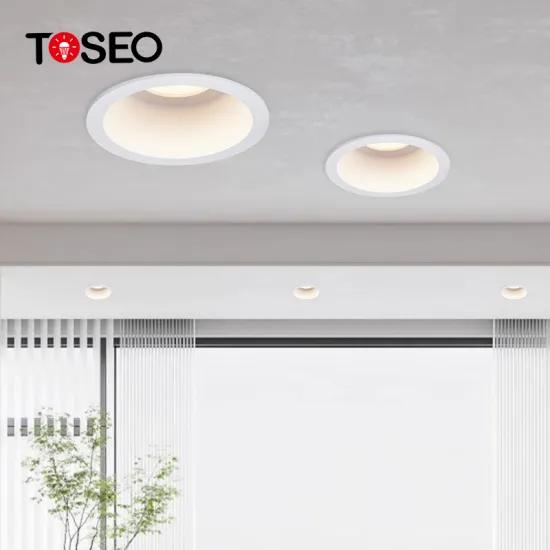 Round Aluminum Anti-Glare Fitted Downlights: A Variety of Light Sources for Deep Recessed Installation