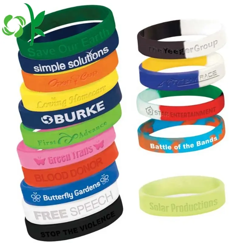 Engraved Silicone Bracelets