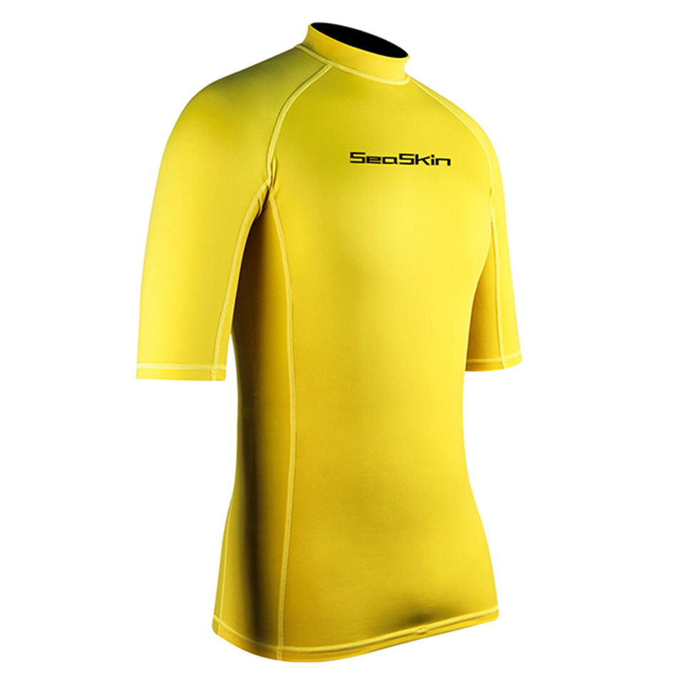 Seaskin Mens Lengan Pendek Rash Guard