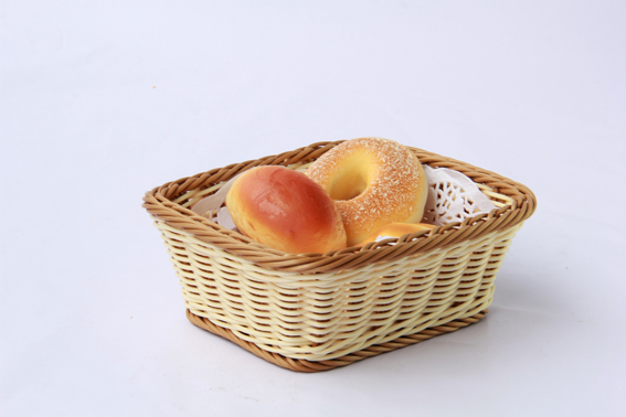 polypropylene rattan food basket for bread display