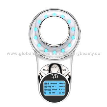 Ultrasound Beauty Device, Dynamic Colorful Light, Whiten and Brighten Skin