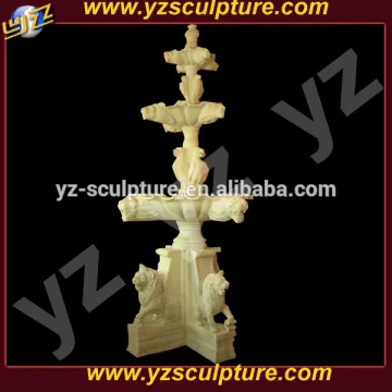 carving outdoor large water fountain with lion statue